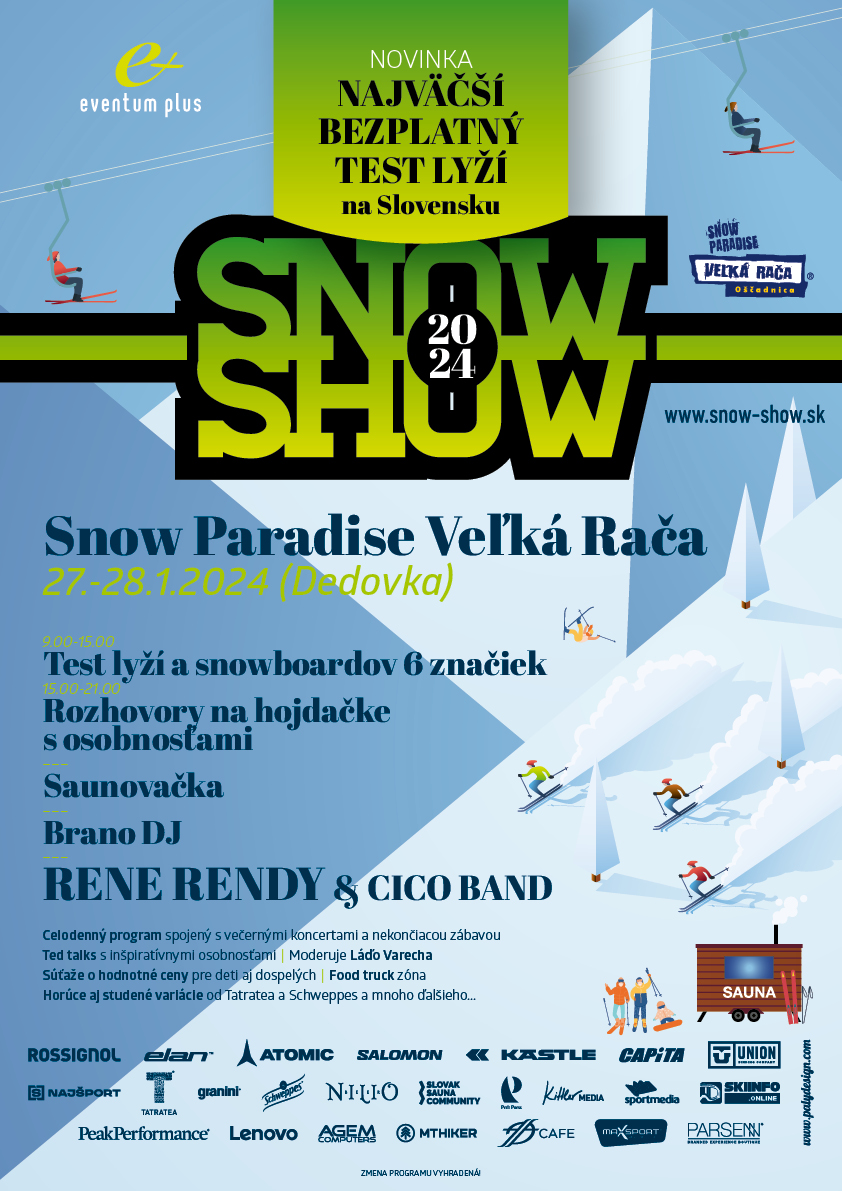 Snow Show Veľká Rača 2024 plagát